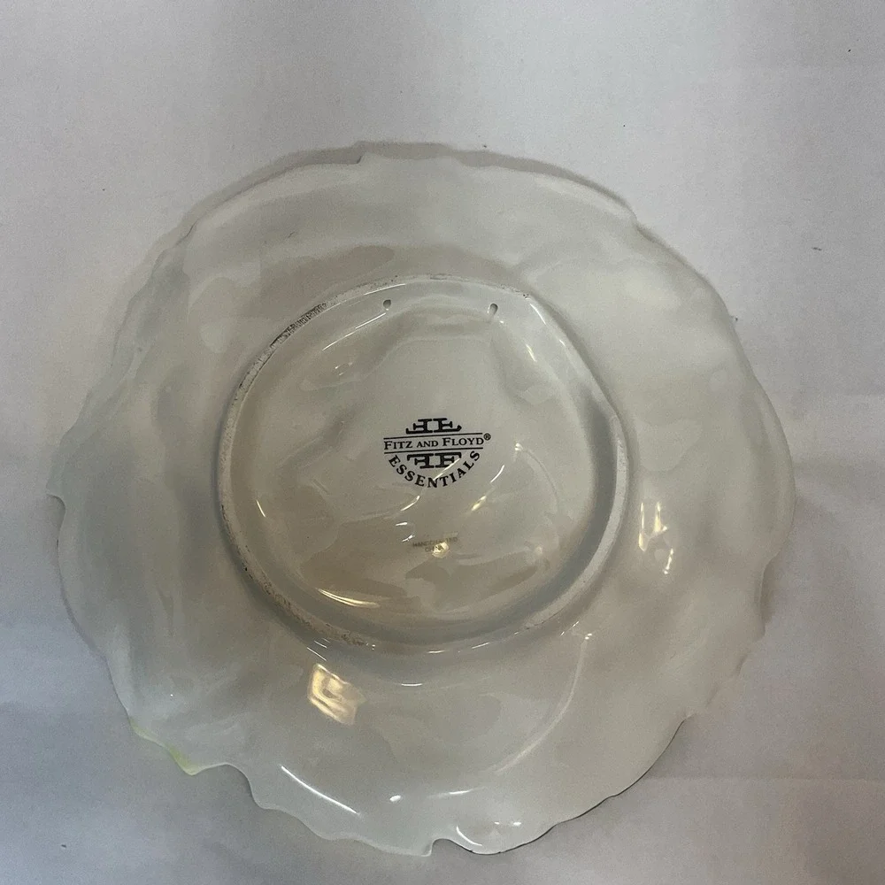 Fitz and Floyd KRISTMAS KITTY Cat Christmas Holiday Canape Plate